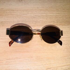 Gold and Black Sunglasses